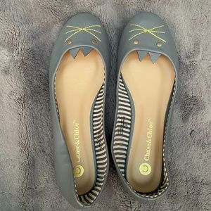 Wide Fit Kitty Ballet Flats Size 7.5